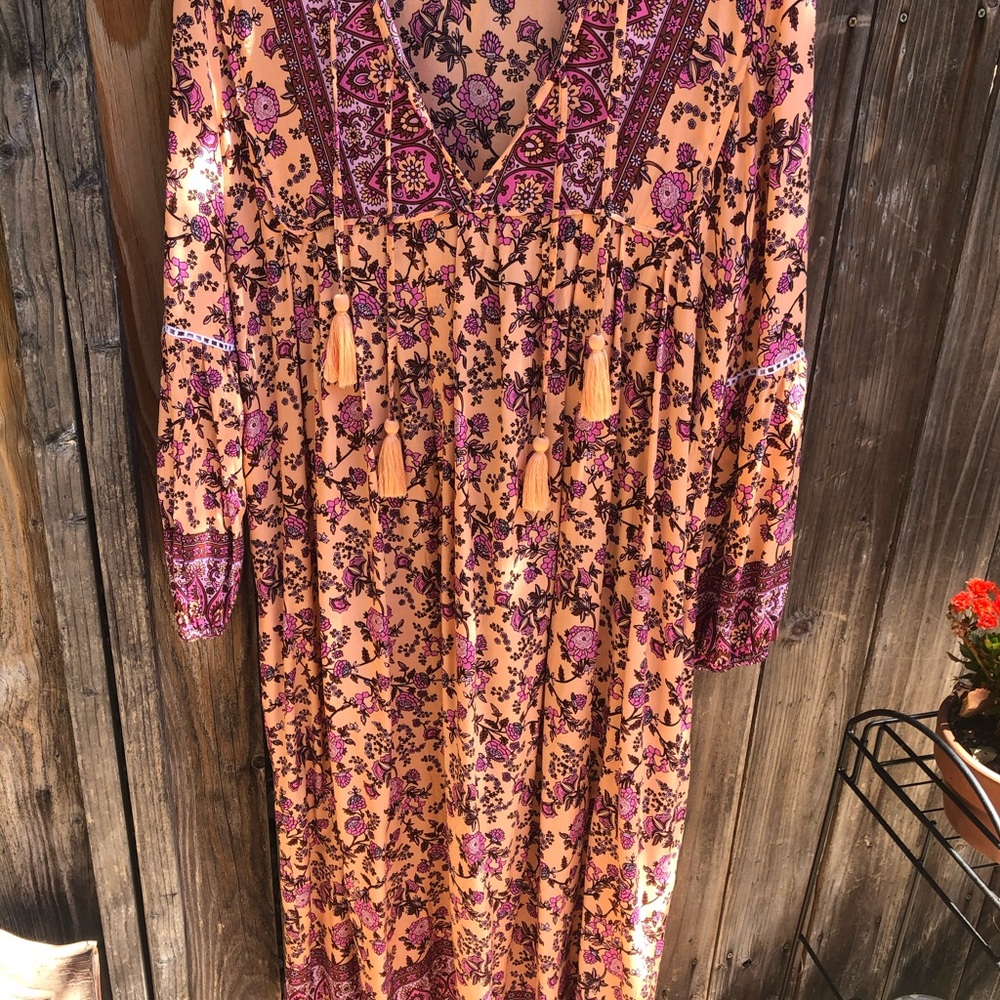 Tanah Folk Lillian Dress in Persia M/L - Picture 2 of 11